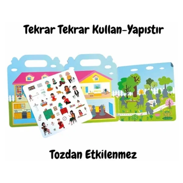 Lino Tekrar Tekrar Kullanılabilen İlk Sticker Kitabım My House Ls-503 - Görsel 5