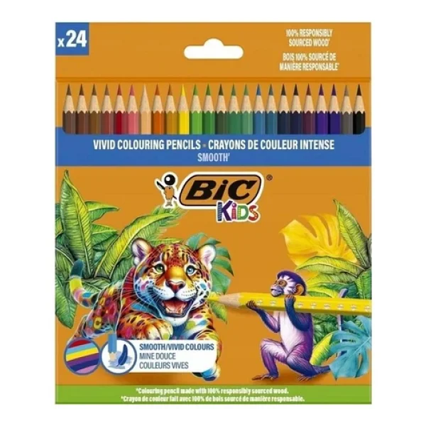 Bic Kids Smooth 24'lü Kuru Boya - Görsel 4