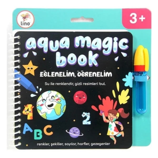 Lino Aqua Magic Eğlenelim Öğrenelim Sihirli Boyama Kitabı - Kolektif - Görsel 5