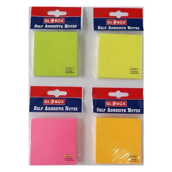 Globox Yapışkanlı Not Kağıdı 75x75mm 100 Yaprak Neon 6633 (12 Li Paket) - Görsel 4