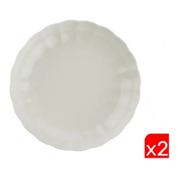 Kütahya Porselen Bone Luz Krem Çukur Tabak 20cm 2 Li - 20 Cm - Görsel 6
