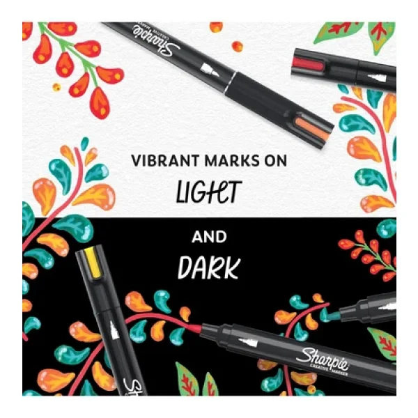 Sharpie Creative Yuvarlak Uçlu 12'li Akrilik Marker Kalem Seti - Görsel 6