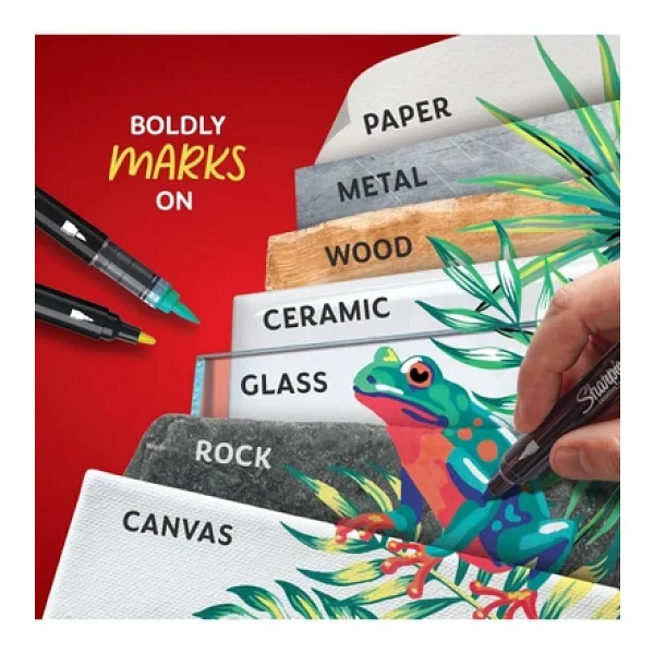 Sharpie Creative Yuvarlak Uçlu 12'li Akrilik Marker Kalem Seti - Görsel 4