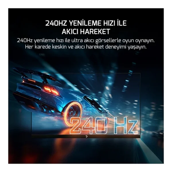 Gamepower Sonic V40 27" 0.5 Ms Full HD Ips 240 Hz Oyuncu Monitörü - Görsel 5