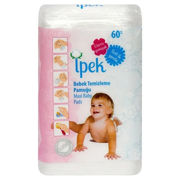 Ipek Bebek Temizleme Pamuğu 60lı - Görsel 5