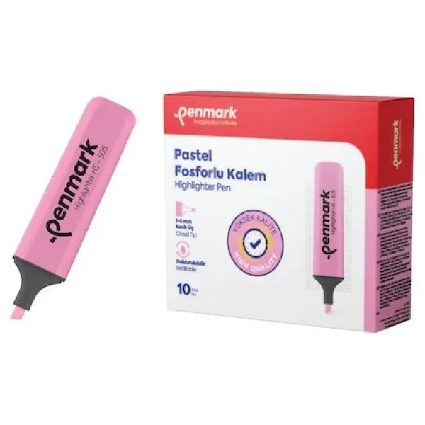 Penmark Neon 10'lu Fosforlu Kalem - Görsel 4