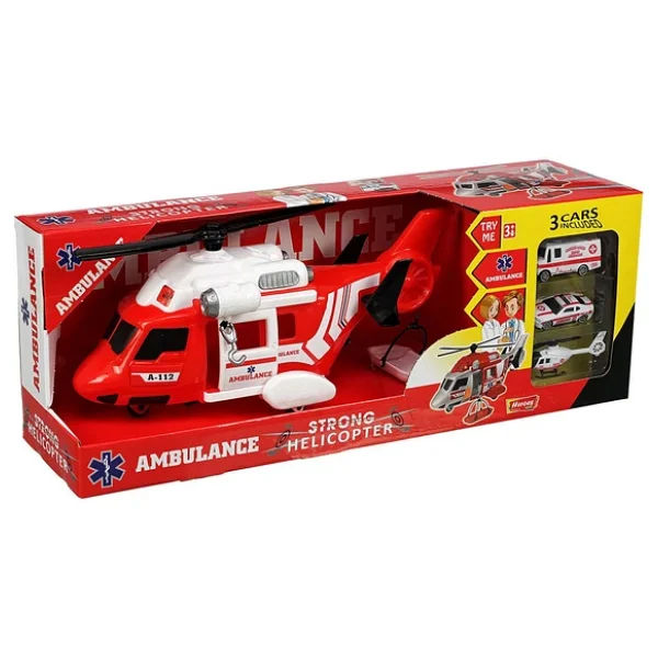 Heroes Toys 2004 Helikopter Ambulans Oyun Seti - Görsel 3