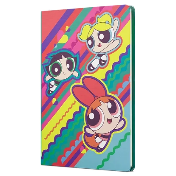 Mabbels The Powerpuff Girls Sert Kapak Butik Not Defteri Yeşil 80 Yaprak Çizgisiz 15x21cm Dft-388142 - Görsel 3