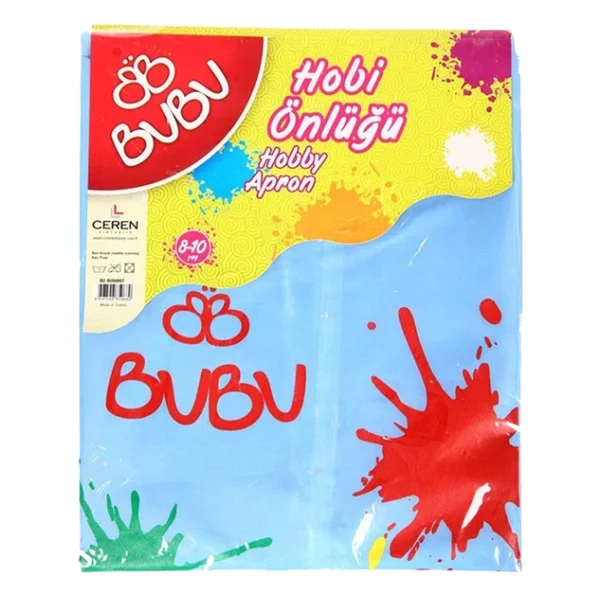 Bu-Bu Bubu00007 Boyama Önlüğü 8-10 Yaş Su Geçirmez (Karışık Renk 1 Adet) - Görsel 4