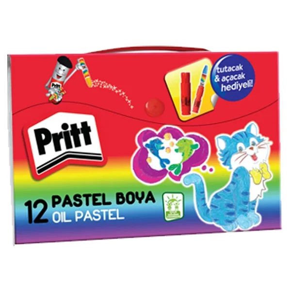 Pritt Çantalı 12'li Pastel Boya - Görsel 2