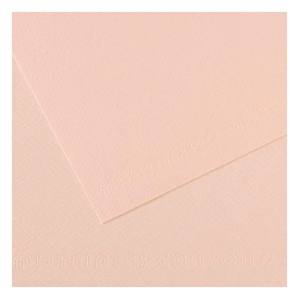 Canson Dokulu Fon Kartonu 50x65 Cm 160 Gr 103 Dawn Pink 25 Li (1 Paket 25 Adet) - Görsel 3