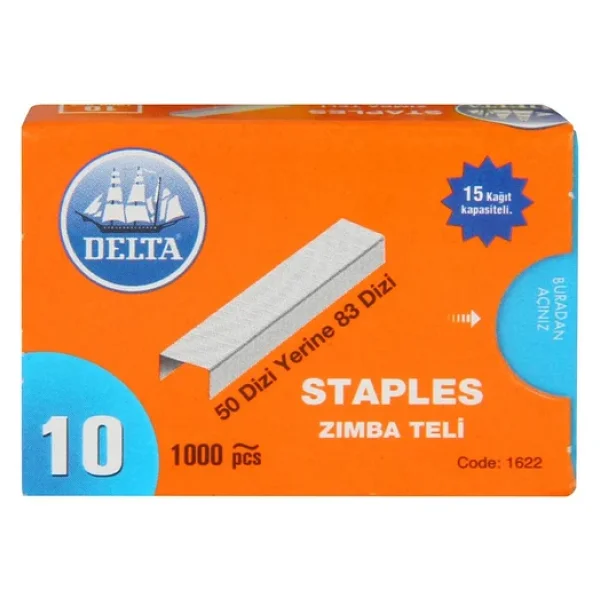 Delta 1622 Zımba Teli 1000 Li No:10 Beyaz (10 Kutu) - Görsel 3