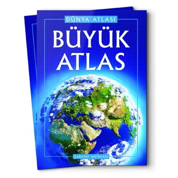 4e Karatay Büyük Atlas Dünya Atlası Karton Kapak - Görsel 3