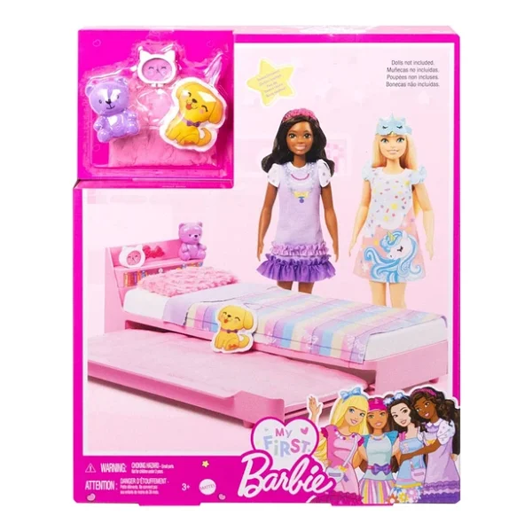 Barbie İlk Bebeğim Barbie'nin Yatağı Oyun Seti Hmm64 - Görsel 5