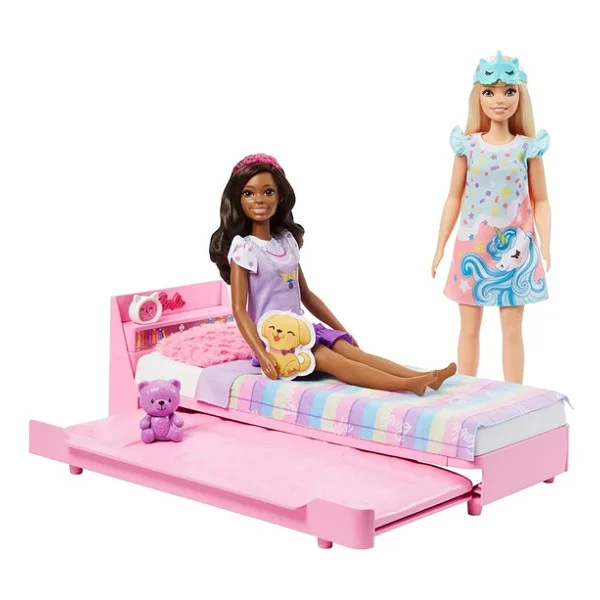 Barbie İlk Bebeğim Barbie'nin Yatağı Oyun Seti Hmm64 - Görsel 6
