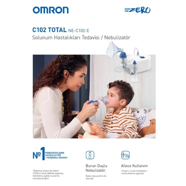 Omron Ne-C102-E Total Tam Kompresörlü Nebulizatör - Görsel 8