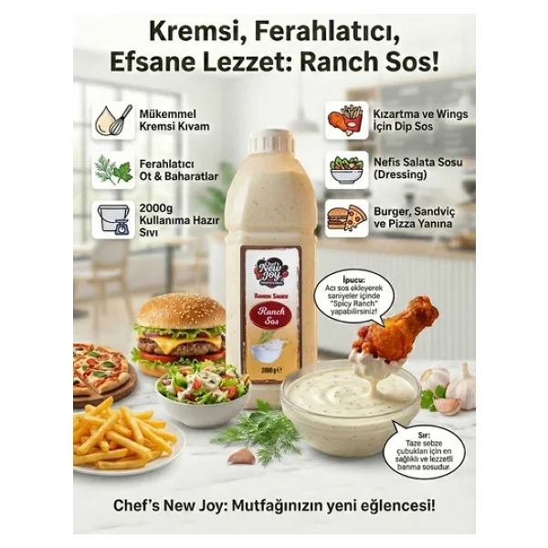 Ranch Sos 2000 Gr Ranch Sauce - Görsel 2