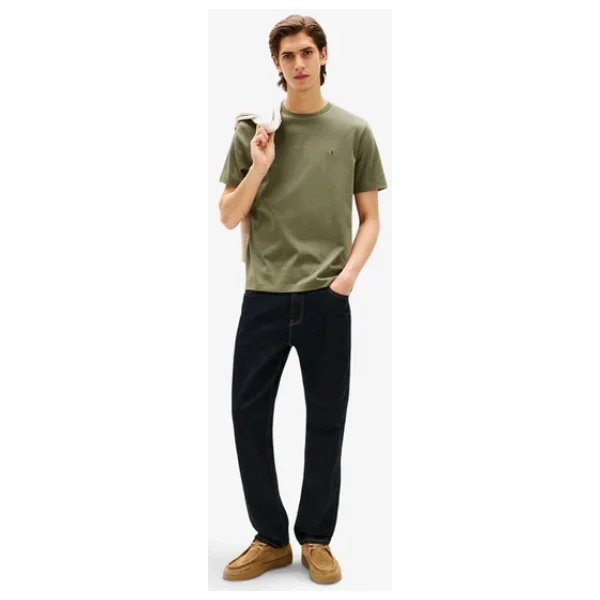 Tommy Hilfiger Light Interlock Mw0mw37508 Kısa Kollu Yuvarlak Yaka Erkek Tişört - Görsel 6