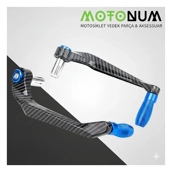 Tvs Ntorq Manet Koruma Karbon Desenli-Mavi Dekorlu-Mkm12876 - Görsel 3