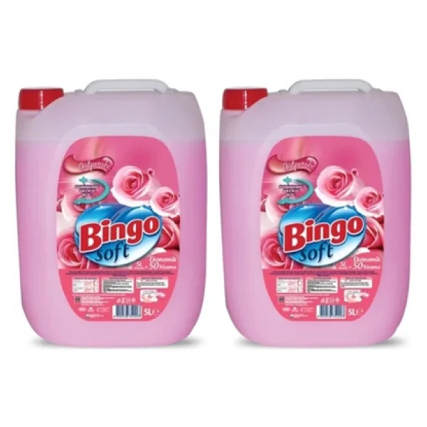Bingo Soft Gülpembe Yumuşatıcı 50 Yıkama 5 Lt 2'li - Görsel 3