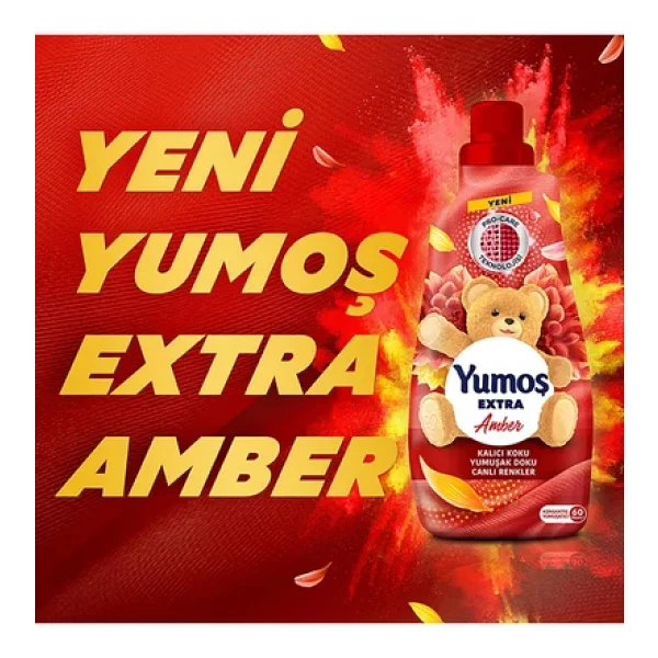 Yumoş Extra Amber Yumuşatıcı 60 Yıkama 1.44 Lt 9'lu - Görsel 4