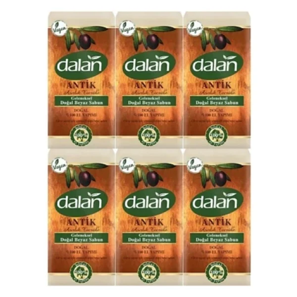 Dalan Antik Geleneksel El Yapımı 5x180 Gr 6 Adet Beyaz Sabun - Görsel 3