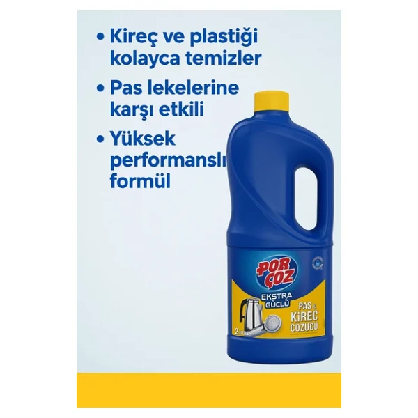 Porçöz Pas Ve Kireç Çözücü 2 Lt - Görsel 6