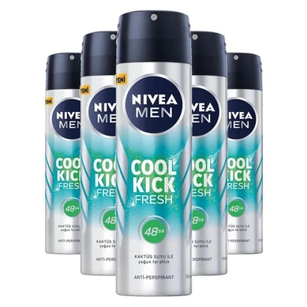 Nivea Men Cool Kick Fresh 150 Ml 5 Adet Erkek Deodorant - Görsel 3