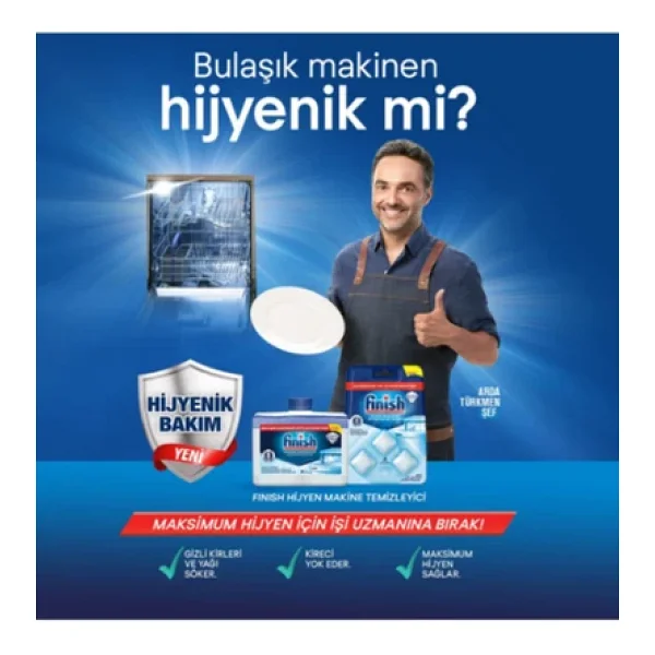 Finish 250 Ml 4 Adet Sıvı Bulaşık Makinesi Temizleyici - Görsel 10