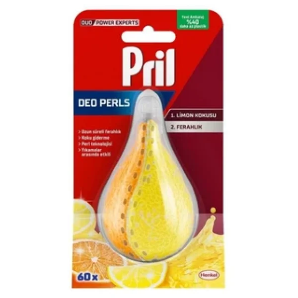 Pril Deo Perls Limon 60 Yıkama Bulaşık Makinesi Kokusu - Görsel 5