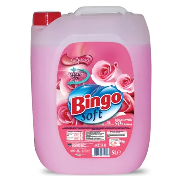 Bingo Soft Gülpembe Yumuşatıcı 50 Yıkama 5 Lt 2'li - Görsel 4