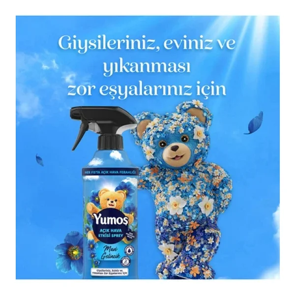 Yumoş Açık Hava Etkisi Mavi Gelincik Yıkaması Zor Eşyalar İçin Sprey 430 Ml 2'li - Görsel 6