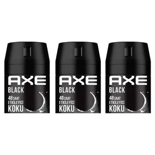 Axe Black 150 Ml 3 Adet Erkek Deodorant - Görsel 3