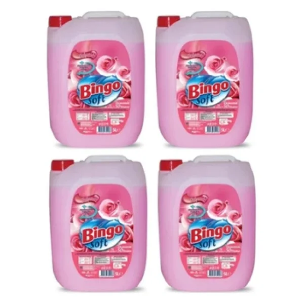 Bingo Soft Gülpembe Yumuşatıcı 50 Yıkama 5 Lt 4'lü - Görsel 5