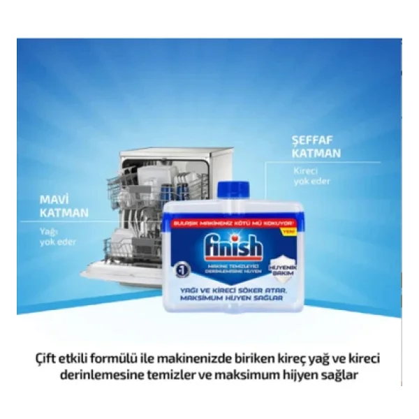 Finish 250 Ml 4 Adet Sıvı Bulaşık Makinesi Temizleyici - Görsel 9