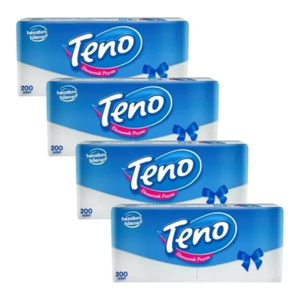 Teno Ekonomik Peçete 200'lü 4 Paket - Görsel 2