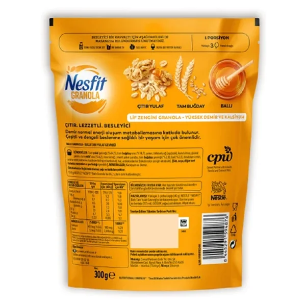 Nesfit Nesfit Granola Ballı 300 Gr - Görsel 4