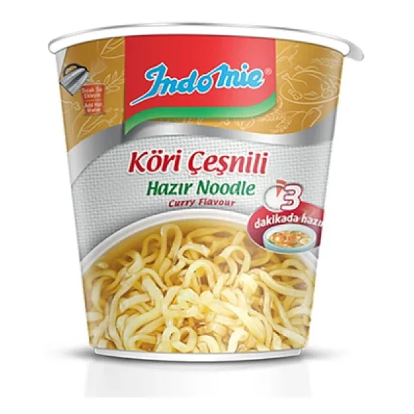 Indomie Köri Aromalı Bardak Hazır Noodle 60 Gr - Görsel 3