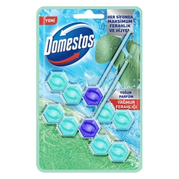 Domestos Wc Blok Yağmur Ferahlığı 2 X 50 G 3 Adet - Görsel 3
