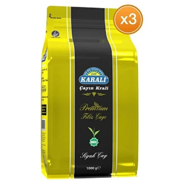 Karali Premium Filiz 1 Kg 3'lü Çay - Görsel 3