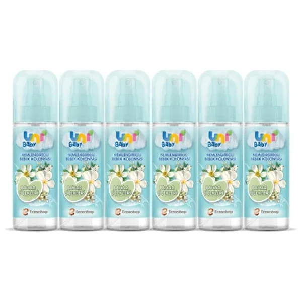Uni Baby Bahar Çiçekleri Bebek Kolonyası 150 Ml 6 Adet - Görsel 2