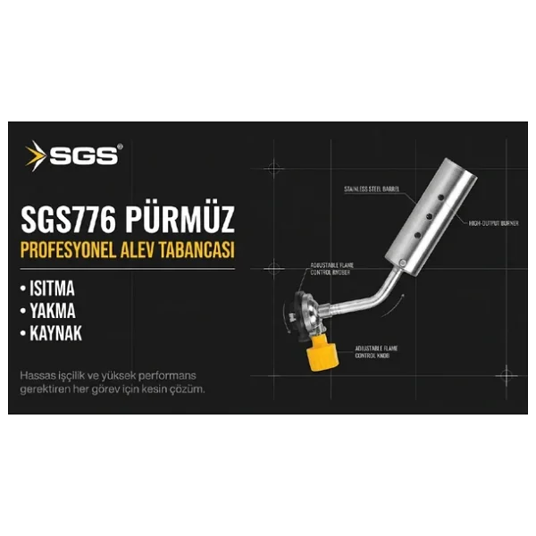 Sgs Sgs776 Torch Şalama Pürmüz Başlığı - Görsel 5