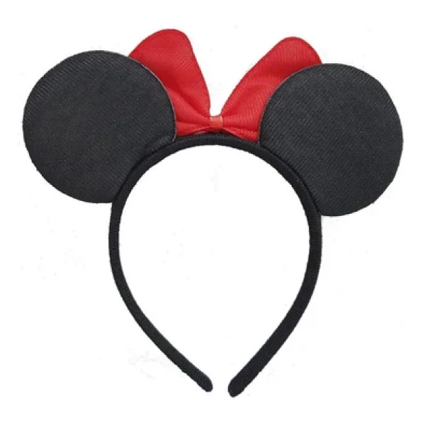 Vipfoni Mickey - Mini Mouse Taç Fiyonk Taç - Kırmızı - Görsel 2