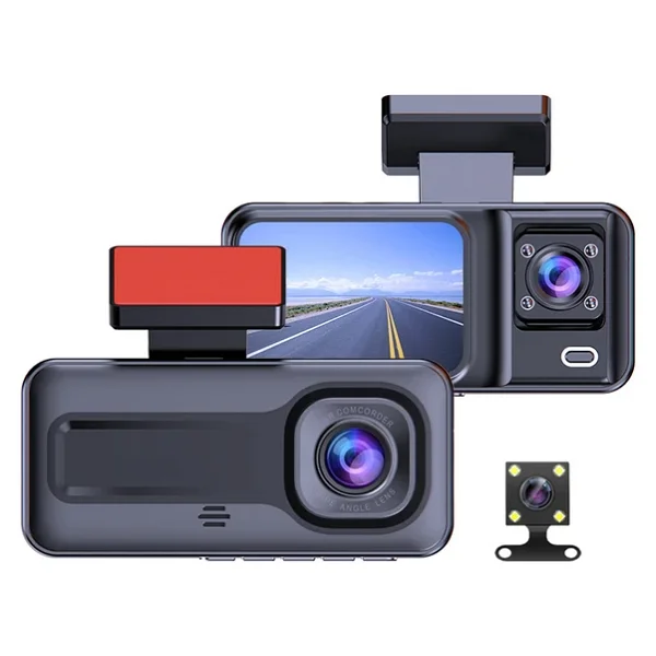 A-98 Wi-Fi Full HD 3 Kameralı Araç Içi Güvenlik Kamerası + Park Modu Kablosu Ön-Arka-Iç Kayıt,Dashcam - Görsel 7