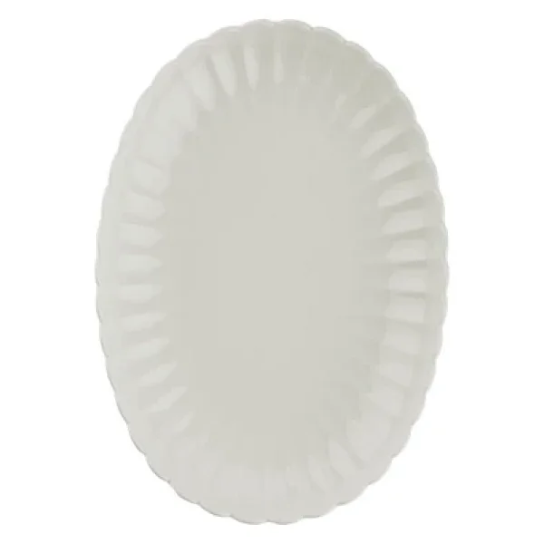 Kütahya Porselen Bone Luz 28 Cm 2'li Kayık Tabak - Görsel 6