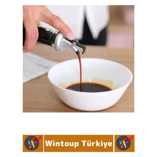 Dayanıklı Damlatmaz Sızdırmaz Kapaklı Nar Ekşisi Sirke Limon Şişesi Pratik Yağdanlık Ucu Tıpa 4 Adet - Görsel 2