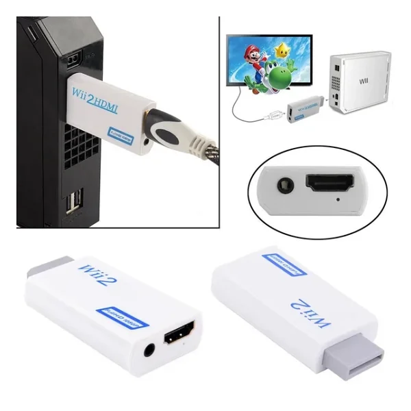 Nintendo Wii Hdmi HD TV Kablo Çevirici Dönüştürücü Adaptör - Görsel 3