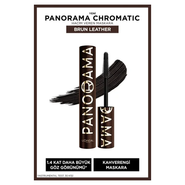 L'oreal Paris Panorama Chromatic Hacim Veren Brun Leather Maskara - Görsel 4