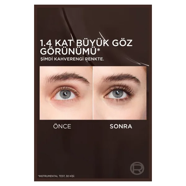 L'oreal Paris Panorama Chromatic Hacim Veren Brun Leather Maskara - Görsel 7
