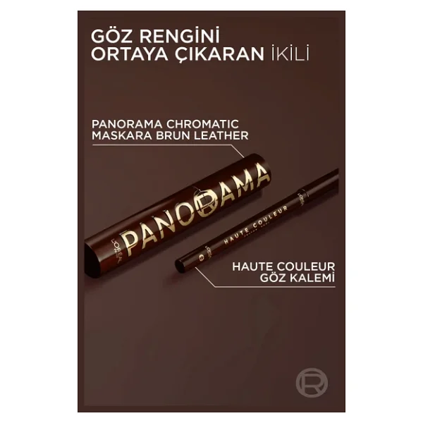 L'oreal Paris Panorama Chromatic Hacim Veren Brun Leather Maskara - Görsel 10